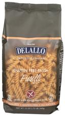 Delallo Whole Grain Rice Fusilli Pasta, 12 Ounce -- 12 per case