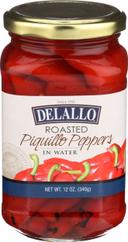 Delallo Roasted Piquillo Pepper in Water, 12 Ounce -- 12 per case