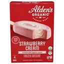 Aldens Organic Strawberry Cream Bar, 9 Fluid Ounce -- 48 per case