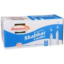 Manischewitz White Paraffin Wax Shabbat Candles, 72 count -- 8 per case