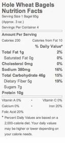 Bagels Forever Hole Wheat Bagel, 11.5 Ounce -- 12 per case