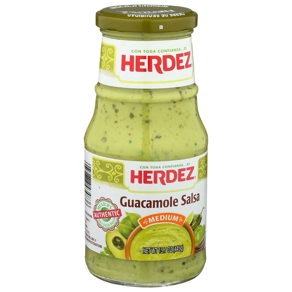 Herdez Medium Guacamole Salsa, 15.7 Ounce -- 12 per case