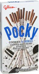 Glico Pocky Cookies and Cream Covered Biscuit Sticks, 2.47 Ounce -- 10 per case