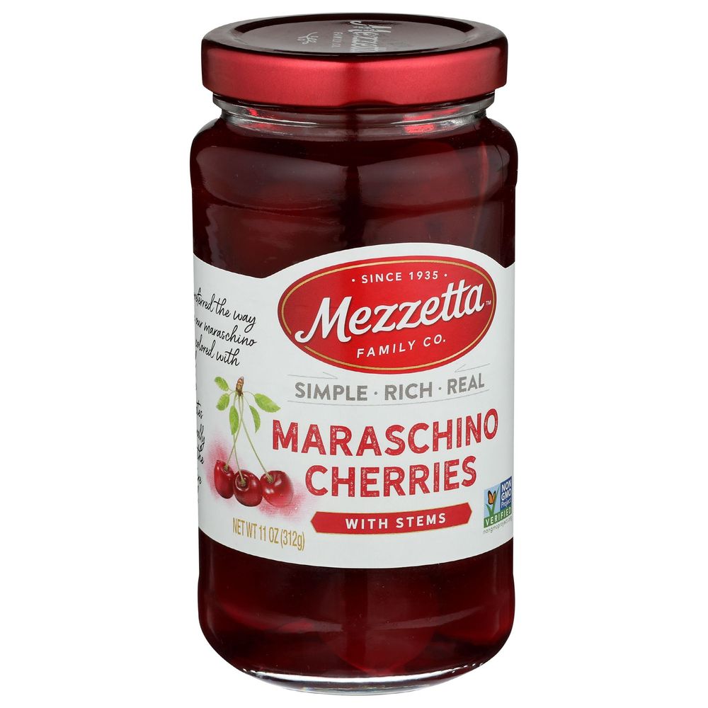 Mezzetta Maraschino Cherries with Stems, 11 Ounce -- 6 per case