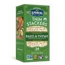 Lundberg Family Farms Thin Stackers Basil and Thyme Rice Cake -- 6 per case