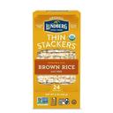 Lundberg Family Farms Thin Stackers Salt Free Brown Rice Cake -- 6 per case
