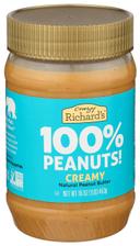 Crazy Richards Creamy Peanut Butter, 16 Ounce -- 6 per case