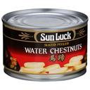 Sun Luck Sliced Peeled Water Chestnuts, 8 Ounce -- 12 per case