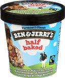 Ben and Jerrys Half Baked Chocolate and Vanilla Ice Cream, 1 Pint -- 8 per case