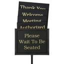 Chef-Master Classic Black Finish Hostess Signs
