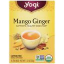 Yogi Organic Mango Ginger Tea - 16 tea bags per pack -- 6 packs per case