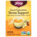 Yogi Organic Sweet Clementine Stress Support Tea - 16 tea bags per pack -- 6 packs per case