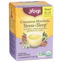 Yogi Organic Cinnamon Horchata Stress Plus Sleep Caffeine Free Herbal Supplement Tea, 16 tea bags -- 6 per case