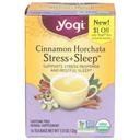 Yogi Organic Cinnamon Horchata Stress Plus Sleep Caffeine Free Herbal Supplement Tea, 16 tea bags -- 6 per case