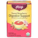 Yogi Organic Sweet Strawberry Digestive Support Tea, 16 tea bags -- 6 per case