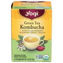 Yogi Organic Kombucha Herbal Supplement Green Tea, 16 tea bags -- 6 per case