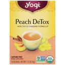 Yogi Organic Peach Detox Tea - 16 tea bags per pack -- 6 packs per case