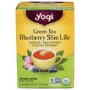 Yogi Organic Slim Life Blueberry Herbal Supplement Green Tea, 16 tea bags -- 6 per case