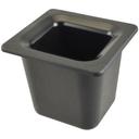 Carlisle CM110403 Coldmaster ABS Sixth Size Black Deep Food Pan, 1 Quart Capacity
