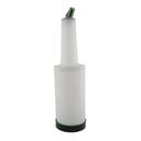 Carlisle PS601N09 Store N Pour Polyethylene Green Cocktail Pourer, 1 Quart Capacity