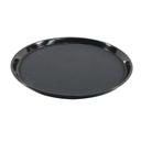 Carlisle 1400GL004 GripLite Polypropylene Round Black Serving Tray, 14 inch