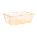 Carlisle 10622C22 StorPlus Polycarbonate Yellow Color-Coded Food Storage Box, 12.5 Gallon Capacity