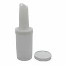 Carlisle PS601NC02 PourPlus Store N Pour Polyethylene White Drink Mix Pourer, 1 Quart Capacity