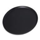 Carlisle 1600GR2004 GripLite Polypropylene 2 Round Black Serving Tray, 16 inch