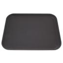 Carlisle 1814GR2004 GripLite Polypropylene 2 Rectangle Black Serving Tray, 14 x 18 inch