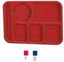 Left Handed Red Polypropylene School Tray, 9.75X13.75 -- 24 Count