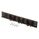 Carlisle 4073100 Roll N Grip ABS Black Mop and Broom Holder, 18 inch Length