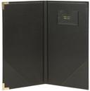 American Metalcraft Securit Classic Faux Leather Finish Black Sewn Bill Presenter, 5 x 9 inch -- 10 per case