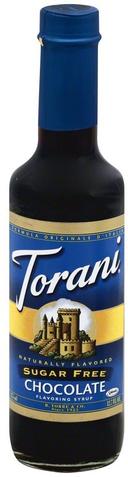 Torani Sugar Free Chocolate Flavoring Syrup, 12.7 Fluid Ounce -- 4 per case