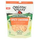 Organic Valley Flavor Favorites Thick Cut Spicy Cheddar Slices, 6 Ounce -- 12 per case