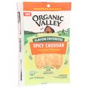 Organic Valley Flavor Favorites Spicy Cheddar Slices, 6 Ounce -- 12 per case