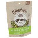 Nichols Farms Organic Roasted with Sea Salt No Shell Pistachios, 6 Ounce -- 15 per case