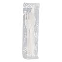 D and W Fine Pack Omega Wrapped Disposable Fork Knife and Spoon -- 250 per case