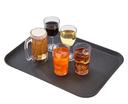 Cambro Satin Rectangular Camtread Tray, Black, 16 x 22 inch -- 12 per case.