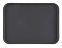 Cambro Satin Rectangular Camtread Tray, Black, 16 x 22 inch -- 12 per case.