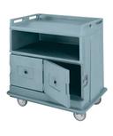 Cambro Flat Top Counter Beverage Service Cart, Slate Blue, 44 1/2 x 30 x 44 inch.