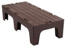 Dark Brown Cambro Solid Top Dunnage Rack, 30 x 21 x 12 inch.