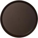 Cambro Round Nonslip Polytread Tray, Brown, 11 inch -- 12 per case