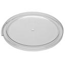 Clear 12/18/22 Qt Round Plastic Container Cover -- 6 per case