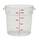 Clear 18 Round Plastic Container -- 6 per case