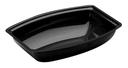 Camwear Rectangular Ribbed Bowl, Black, 12 Quart -- 4 per case.