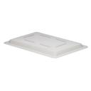 White 12 inch X 18 inch Flat Lid For Food Storage Boxes -- 6 per case