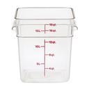 Clear 11 1/4 inch X 12 1/4 inch X 12 5/8 inch Camsquare Food Storage Containers, Cleach.R ,18 Quart -- 6 per case