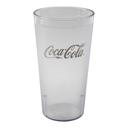 Cambro Clear Coca Cola Tumbler, 20 Ounce Capacity -- 72 per case.