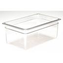 Clear 1/1 Size 12 3/4in X 20 7/8in Camwear Food Pan, 27 Quart -- 6 Each.