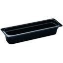 Camwear Half Size Long Food Pan, Black, 5.3 Quart -- 6 per case.